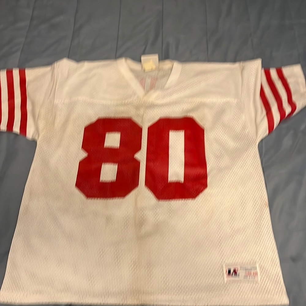 Jerry rice vintage jersey logo athletic